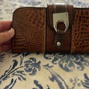 Wallet for credit cards and checkbook